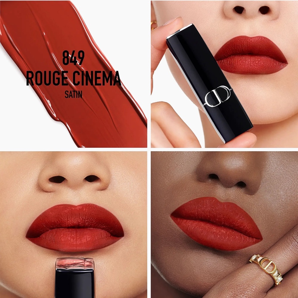 Dior 849 Rouge Cinema Satin Lipstick -